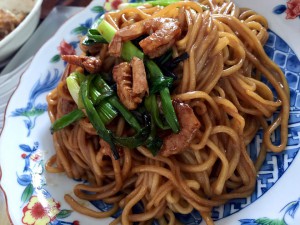 焦がしネギと干しエビ和え麺(葱油開洋拌麺)